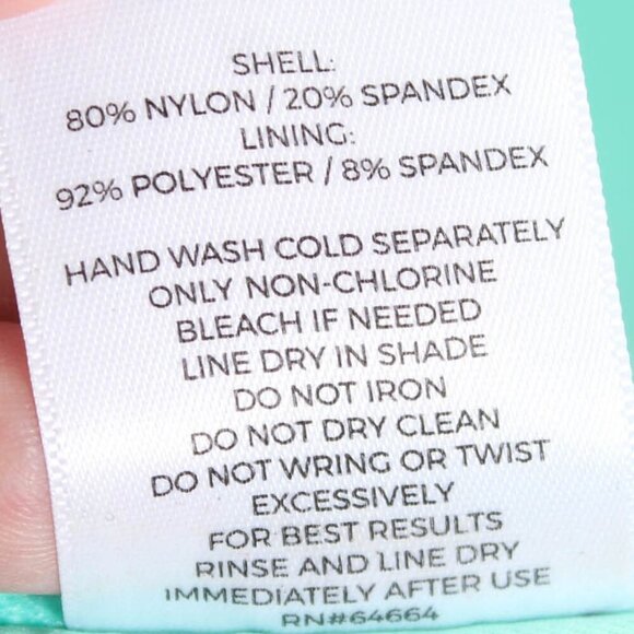 Shade and Shore Teal Blue & Black Bikini Top - 34C - Picture 8 of 8